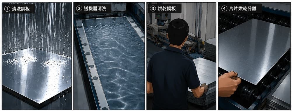 不鏽鋼板材清洗