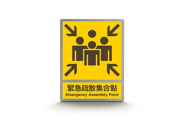 不鏽鋼緊急疏散標誌